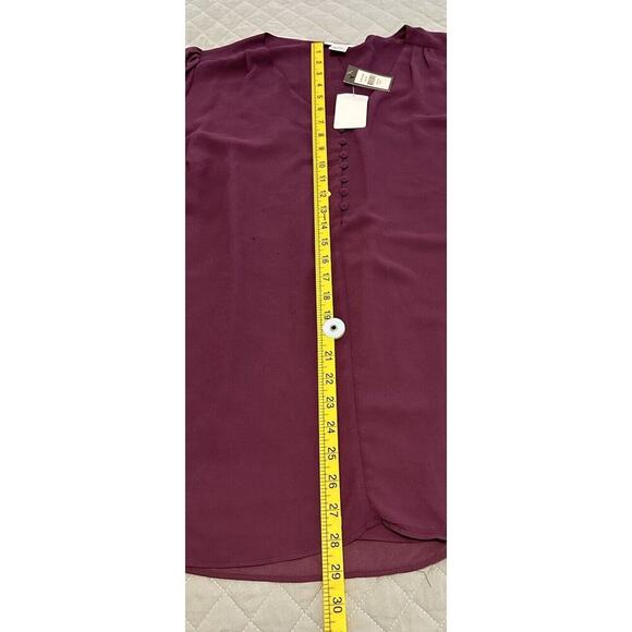 NWT Avenue Studio SZ 20 Flutter Cuff Ready For Work Wear Color Berry - Picture 3 of 11